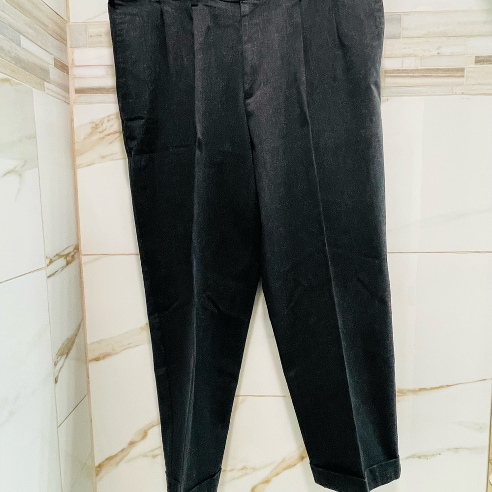 Dockers Black Dress Pants W38 L29 relaxed Fit - Picture 11 of 11